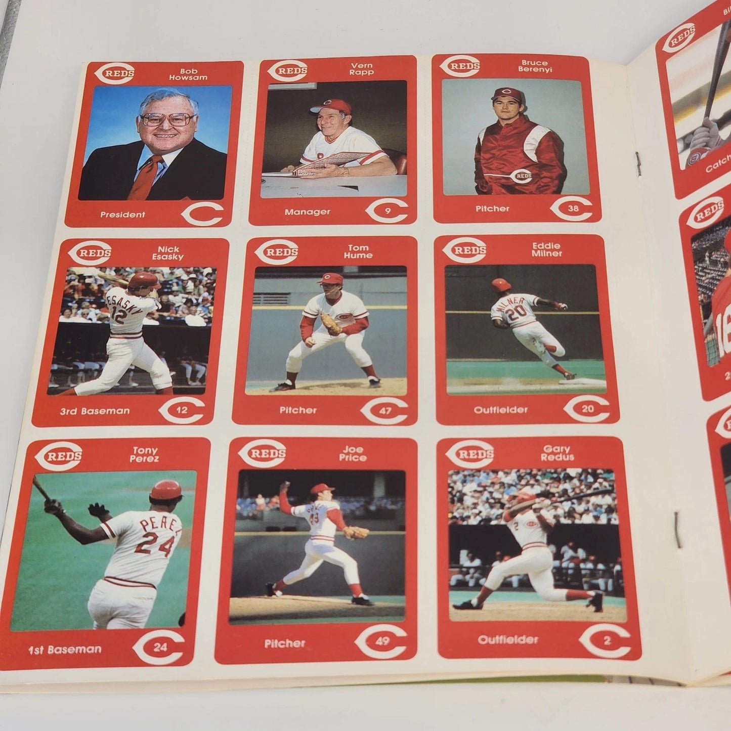 Cincinnati Reds 1984 MLB Yearbook 18 Cards 2nd Edition