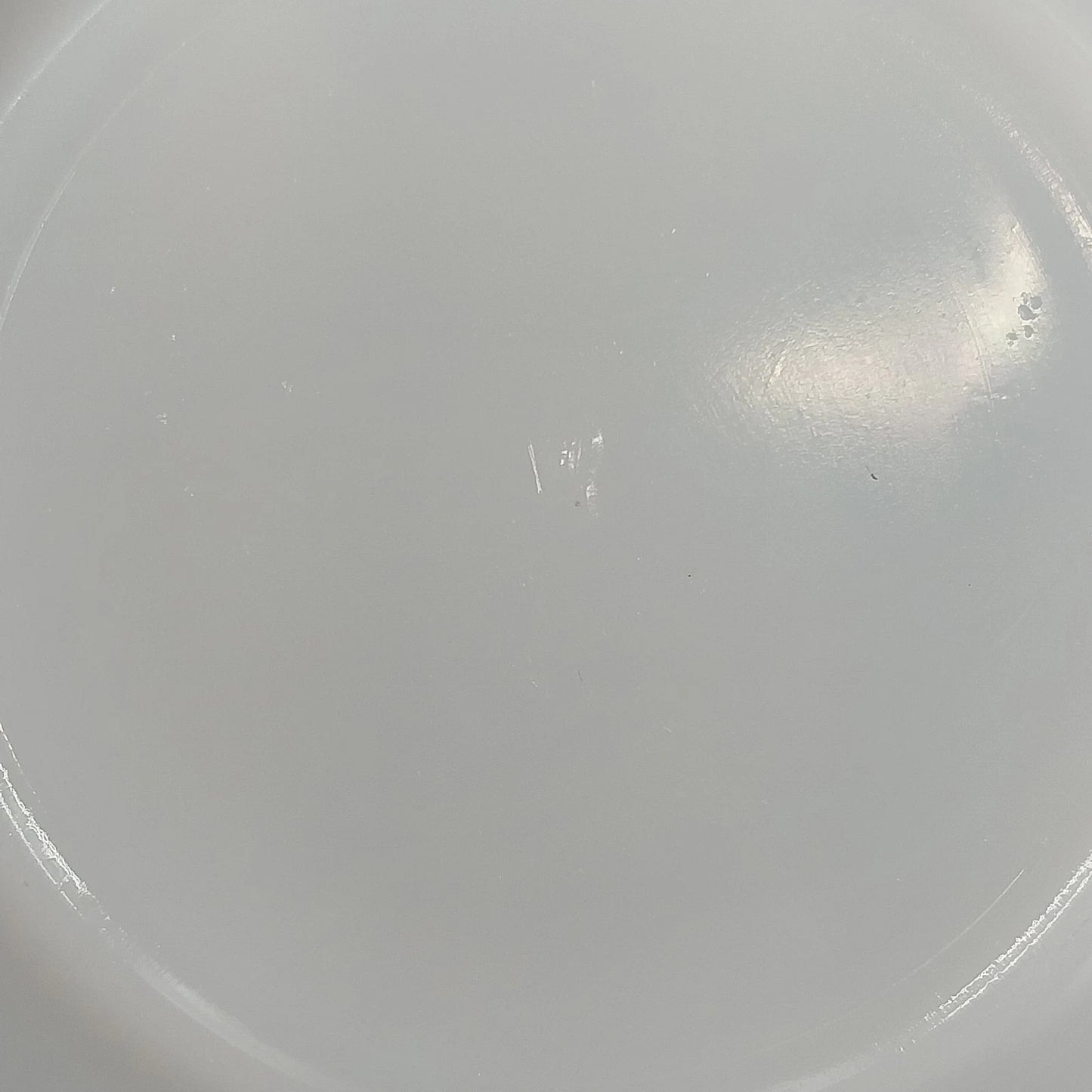 Vintage Hazel Atlas Milk Glass Saucers Grape Floral Set of 2