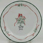 10 Corelle Callaway Holiday Ivy Salad Dessert Plates Swirl Green Trim 7.25"d EUC