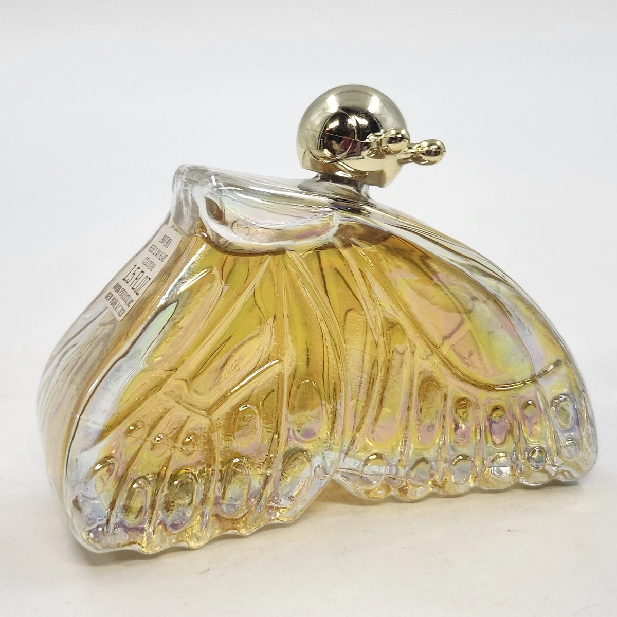 Avon Here's My Heart Cologne Clear Glass Butterfly Decanter 1.5 fl oz Vintage