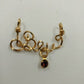Gold Tone Name Brooch BEVERLY & Name Pendant BEV Vintage Personalize Jewelry