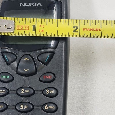 Nokia 6185 Black Mobile Phone with Case & Charger As Is Vintage Collectors Item