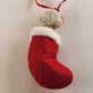 The Danbury Mint Bichon Frise Dog in Red Christmas Stocking Ornament Vintage