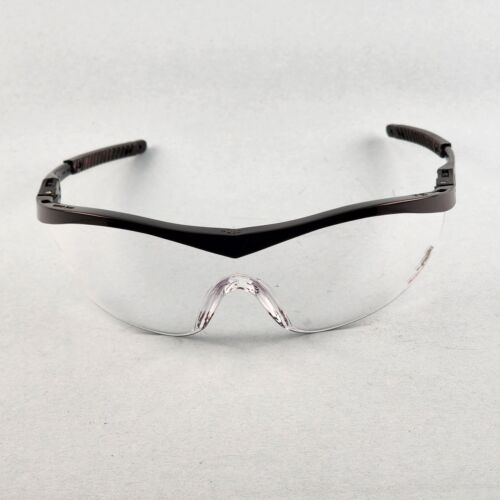Crews Winchester 110 Safety Glasses Black Frames Clear Scratch Resistant Lens