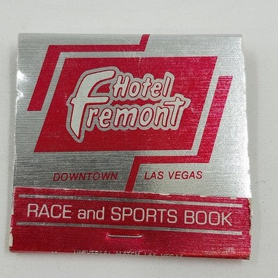 Hotel Fremont Casino Race & Sport Book Las Vegas Nevada Unused Matchbook Vintage