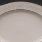Noritake Cumberland Oval Serving Platter 11" White Flower Platinum Vintage Japan