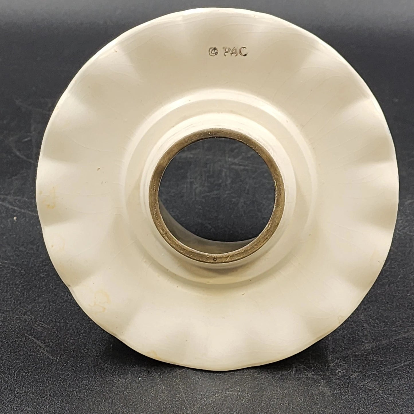 Ceramic Candle Large Jar 4.75" Shade Pastels Blue Pink Yellow Flowers Decor PAC