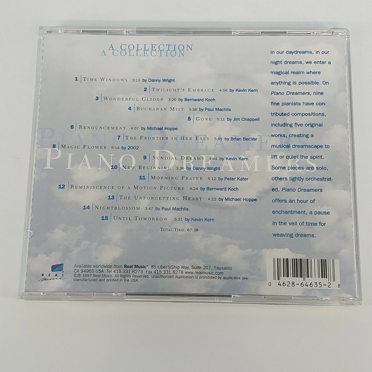 Piano Dreamers A Collection CD 1997 Real Music Various Artists New Age Piano USA