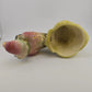 Hull Pottery No 60 Planter Parrot Flower Cart 6" Pink Green w Gold Trim USA