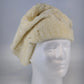 White Italian Style Beret Hat Women's 100% Acrylic Knit Beanie Cap One Size