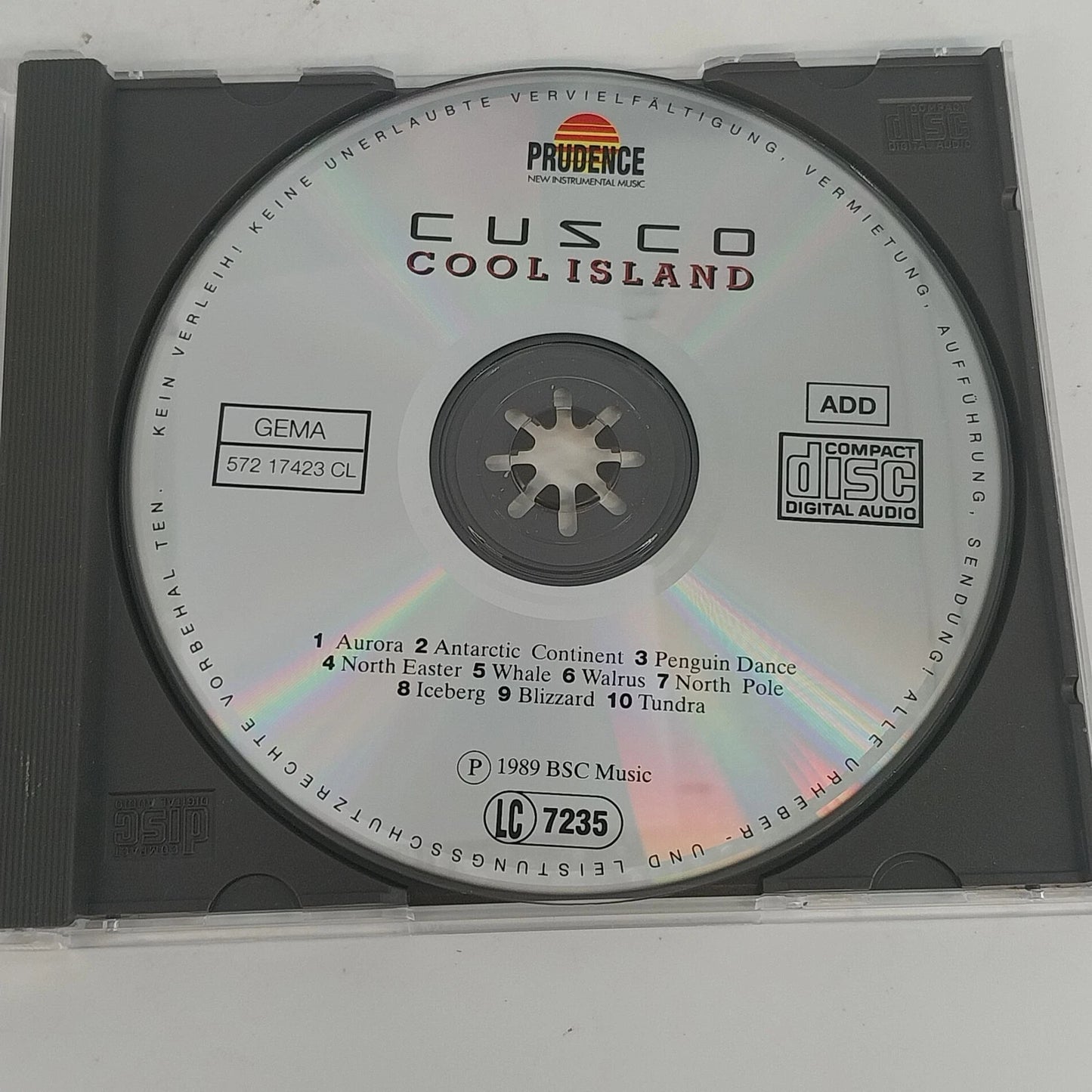 Cusco Cool Islands CD 1989 Prudence Ambient New Age Electronic Prog Rock