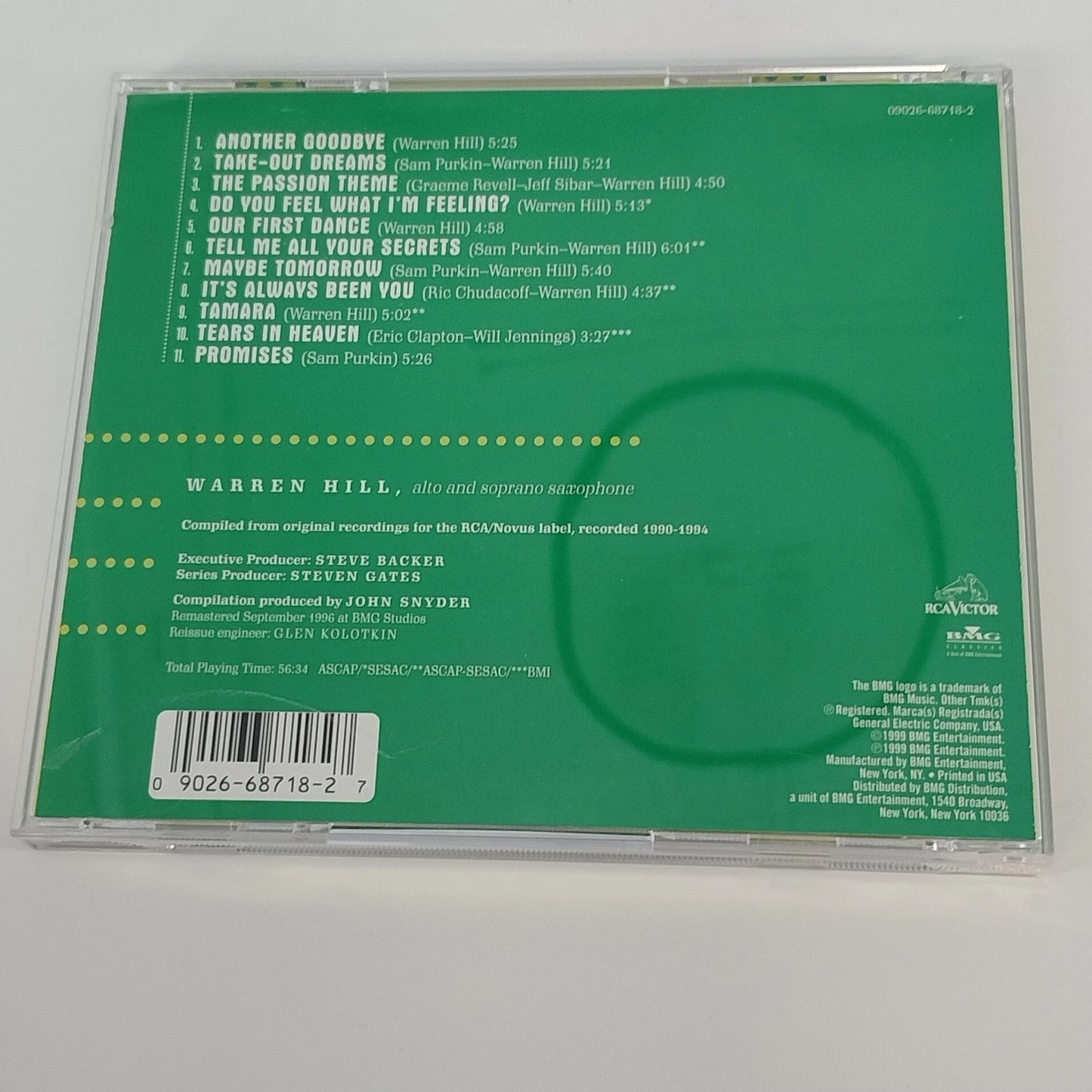Warren Hill Love Songs & The Collected CD Lot Narada RCA Victor Smooth Jazz