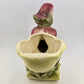 Hull Pottery #60 Planter Parrot Bird Flower Cart Pink Green Ceramic USA MCM