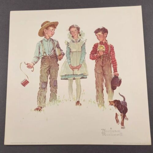 12 Norman Rockwell Prints Arthur A. Kaplan Co Bigelow Printing 12" Square