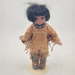 Native American Boy Porcelain Doll Standing with Stand Indigenous Collectible