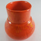 Native American Navajo Hand Made Basic Vase Orange Glazed 3½" Tall Sallisaw OK