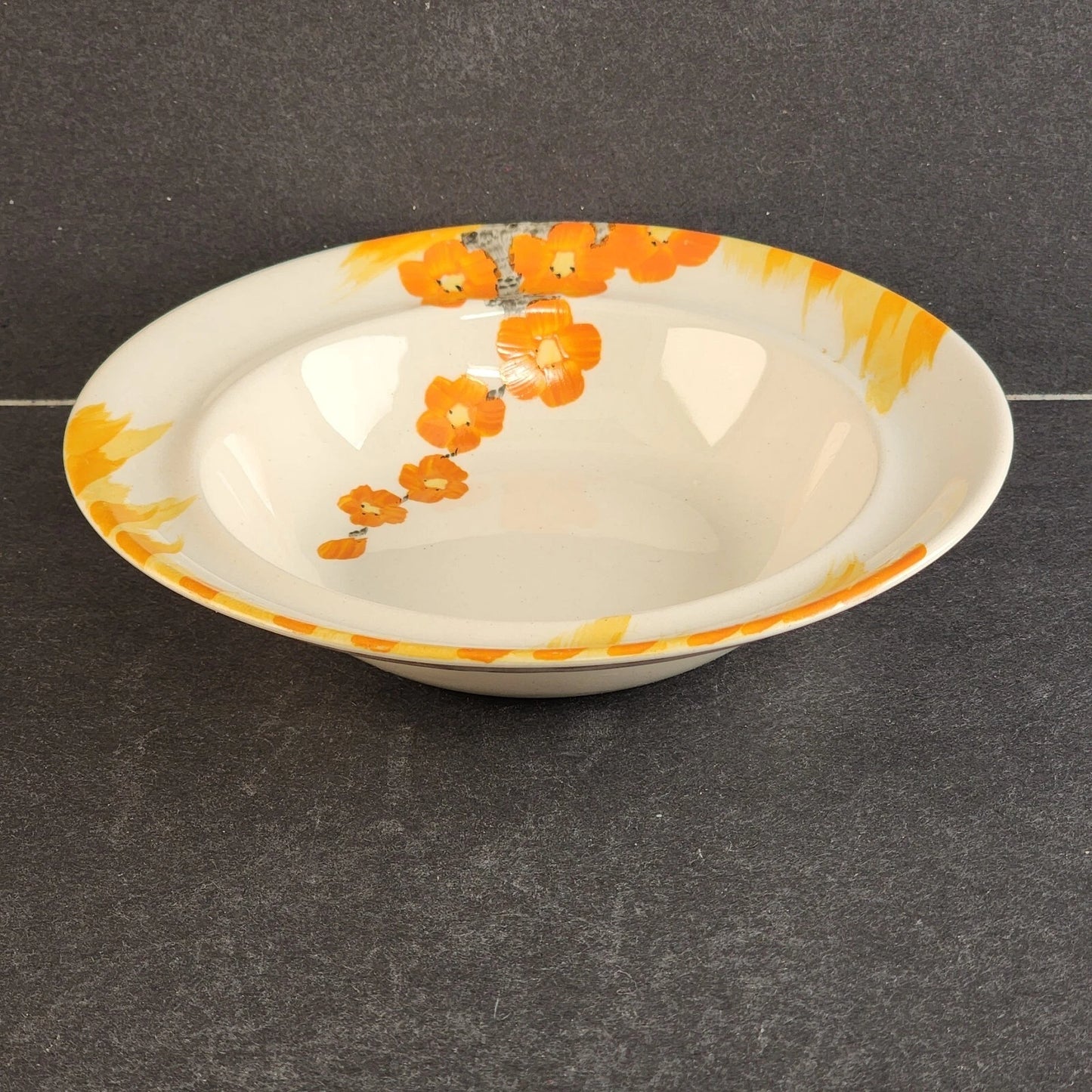 Swinnertons Ironware Pottery Cream Bowl Set 5 Pc England 1930s Vintage