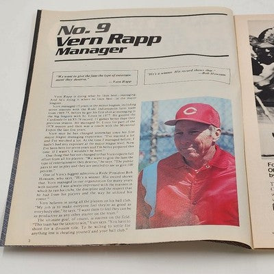 Cincinnati Reds 1984 Scorebook Vs San Diego Joe Price Version Unscored