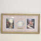 Faith by Thomas Kinkade Framed Matted Print 19x10 Gold Frame COA Biblical Quote