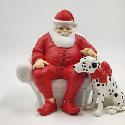 Department 56 Santa Winter Silhouette Dog’s Best Friend Dalmatian Figurine 1996