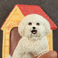 Bichon Frise Refrigerator Magnet Football at Home Dog Figurine Willabee Ward MBI