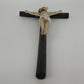 Catholic Wooden Wall Crucifix Resin Jesus Christ INRI 15" Religious Vintage