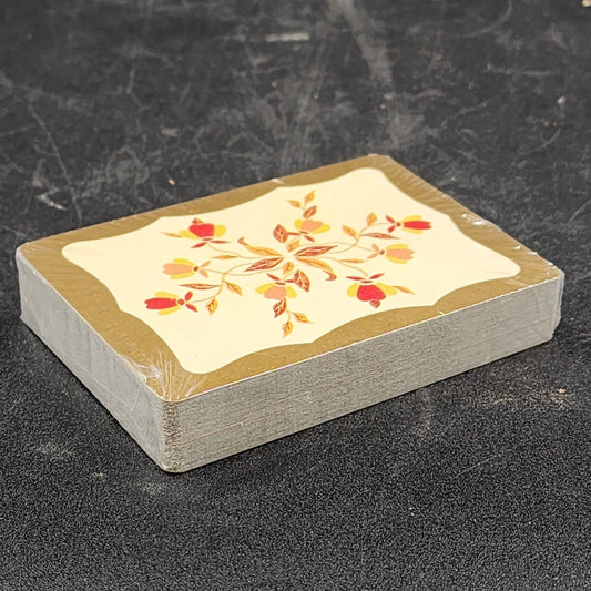 Autumn Leaf Pinochle Playing Cards Sealed Hall's Jewel Tea Liberty Crusader Vtg