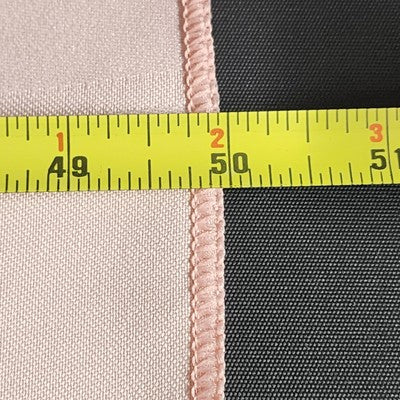 Rose Pink Rectangle Tablecloth with Windowpane Checkered Striped Design 50"x70"