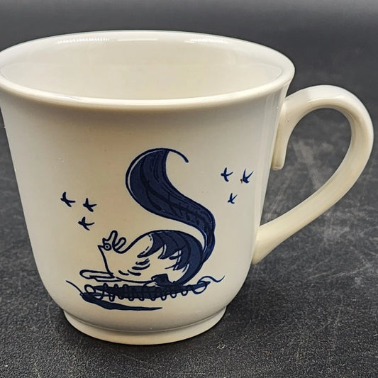 Christiana Campbell’s Tavern Coffee Cup 3.5" x 3" Blue Squirrel Williamsburg VA