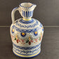 De La Cal Ceramic wine Pitcher Jug Pottery Barreira Puente 39 Signed 7" Folk Art