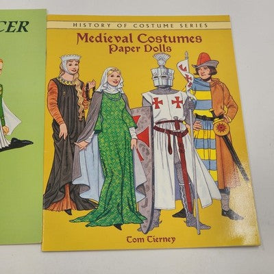 Dover's Paper Dolls Medieval Costumes & Books by Tom Tierney Irish Dancer