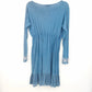 Luv 2 Luv Blue Embroidered Kurti Dress Womens Large Boho