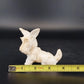 Hand Carved Stone Scottish Terrier Figurine White Scotty Dog 4.5" Animal