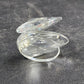 Swarovski Crystal Swan Figurine 2" with Red Eyes Elegant Collectible Vtg Decor