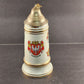 10" German Beer Stein Musical Ceramic Lidded Vintage Personalized Plays GOOD BYE