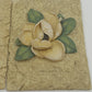 2 Floral Wall Art Hanging Plaques Decor Hydrangea and Magnolia Resin 3D 4x6" Vtg