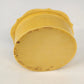 Bakelite Plastic Yellow Powder Jar Round Vanity Box Trinket Celluloid Style Vtg