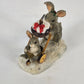 Silvestri Charming Tails Christmas Stroll Dean Griff 1990s Mouse Figurine China