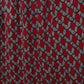 Talbots Petites Red Geometric Boat Neck Blouse Womens SP Top