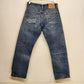 Levi’s 505 Mens 32x30 Medium Wash Straight Leg Jeans Regular Fit Distressed Blue