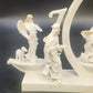Napco Joy Nativity Musical Figurine Holy Family Wise Men Angel 9" Christmas Vtg
