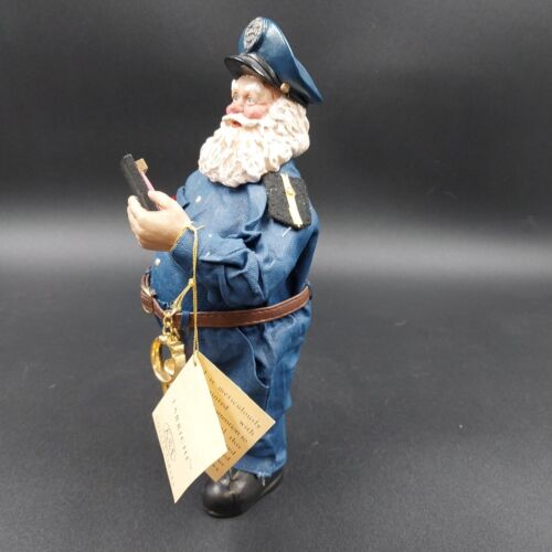 Kurt Adler KSA Policeman Santa Officer Claus Fabriché Collectible Figurine 1994