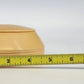 Vintage Bakelite Hair Receiver Yellow Vanity Box 5in Round Lid
