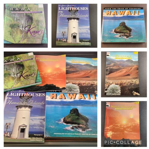 Informational Books about Hawaii and Land Marks Hardback & Paperback Lot of 5