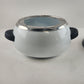 Fondue Pot Burner Enamal Stand White Black Unused Stainless