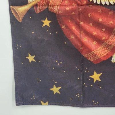 Toland Angel Kitty Yard Garden Flag Banner w/ Hanging Loop Moon & Stars 23"x36"