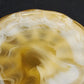 Vintage Akro Agate Caramel Slag Glass Plate Scalloped 8 Inch