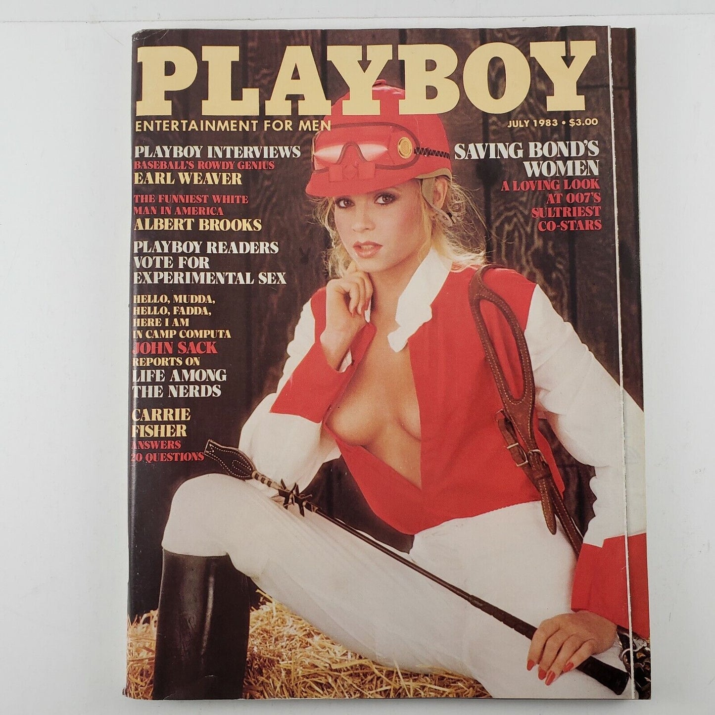 Playboy Magazine July 1983 Earl Weaver Ladies of 007 Ruth Guerri & Carrie Fisher