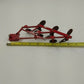 Ertl International Harvester 3-Bottom Plow Red Metal 1:16 Scale 1968 Vintage USA
