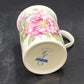 2 Crown Trent Coffee Mug Tea Cups Pink Peony & Pink Roses Bone China England